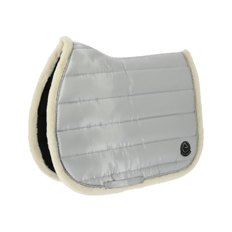 Equithème - Studio Je t'aime Silver Saddle Pad | - Ohlala