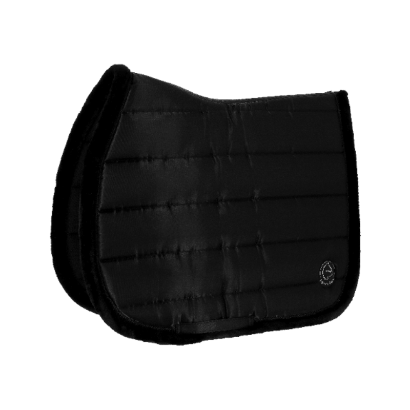 Equithème - Studio Je t'aime black saddle pad | - Ohlala
