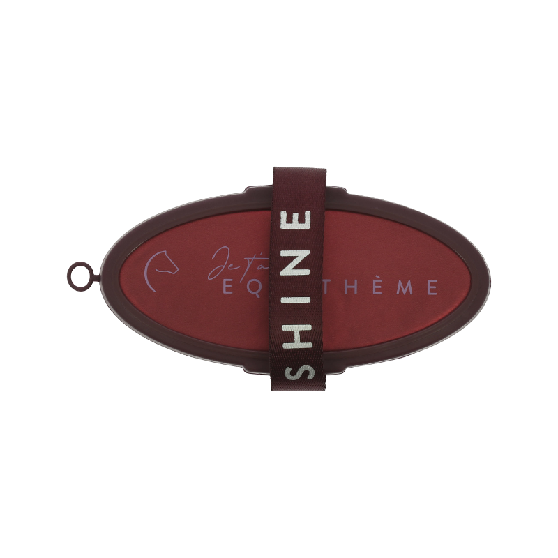 Equithème - Je t'aime burgundy soft brush | - Ohlala