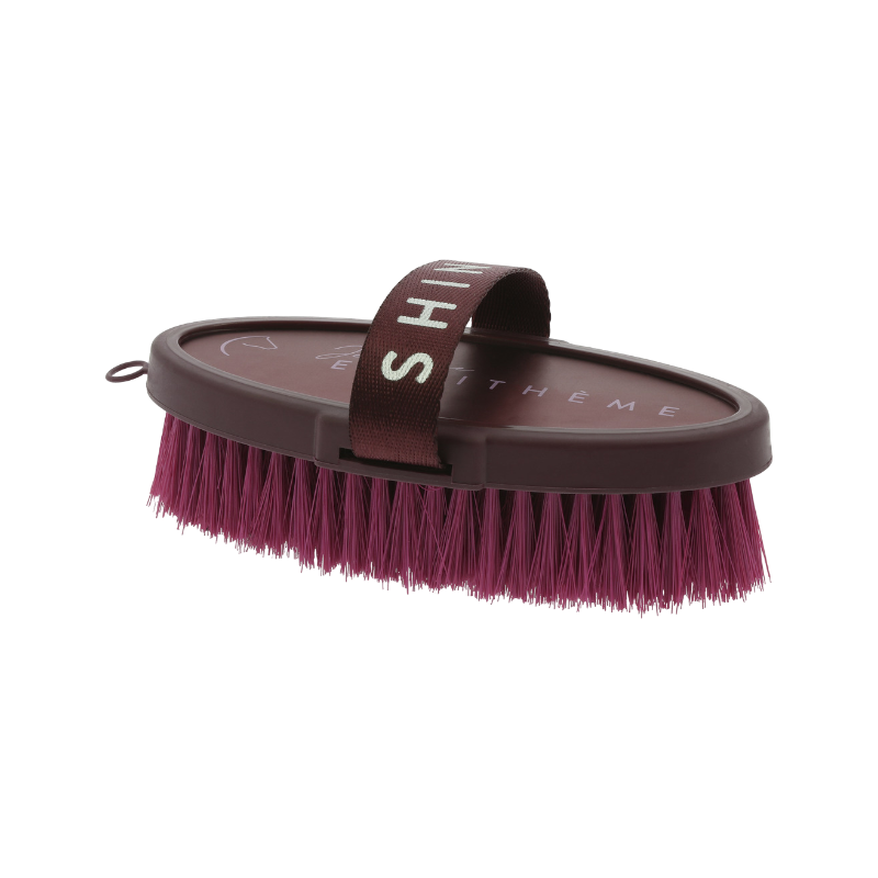 Equithème - Je t'aime burgundy soft brush | - Ohlala