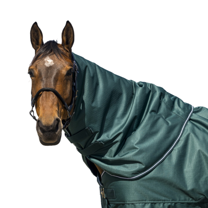 Equithème - Tyrex 600D 0g green neck cover | - Ohlala
