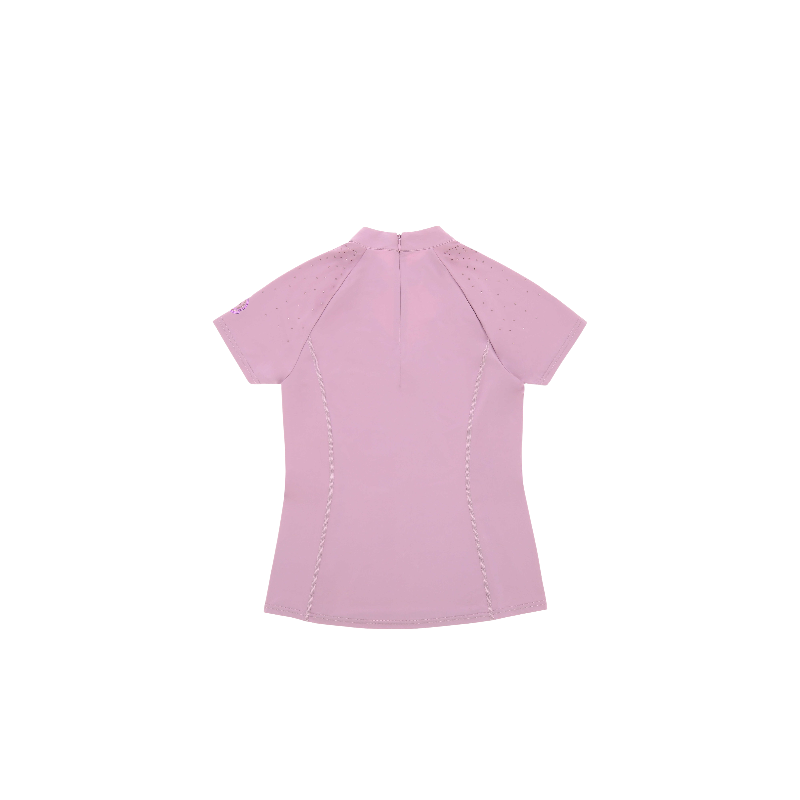 Equithème - Polo a maniche corte donna Claudia Je t'aime nero