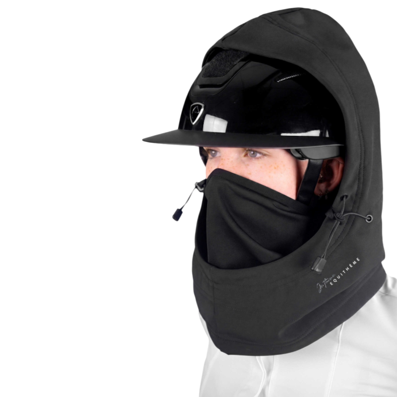 Equithème - EQ-Floor Je T'aime Unisex Balaclava Hood - Black