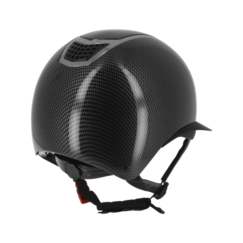 Equithème - Casque Airy LM noir carbone brillant | - Ohlala