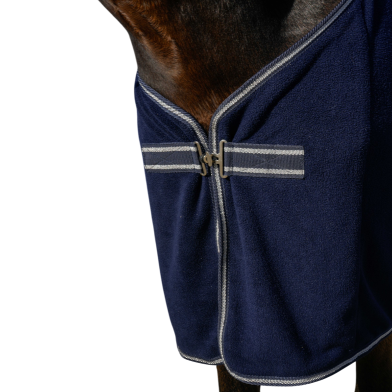 Equithème - EK-Glitter navy fleece rug