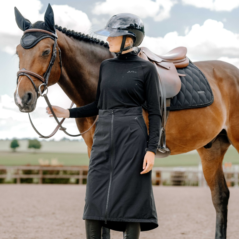 Equithème - Women's Rain Skirt Je T'aime EQ-Jess Black