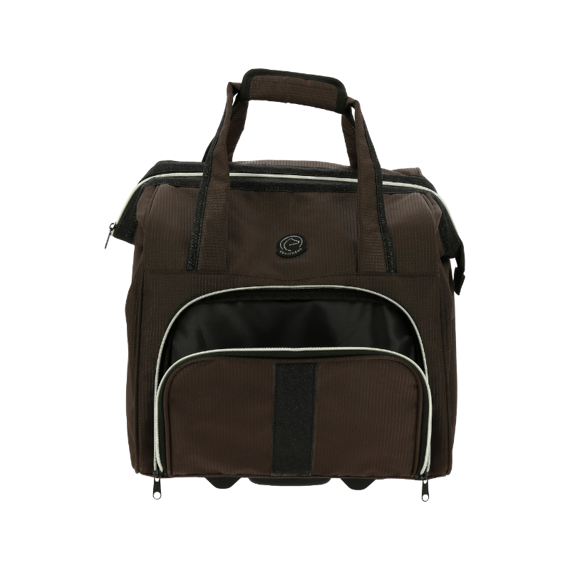 Equithème - Bolsa de aseo con ruedas marrón | - Ohlala