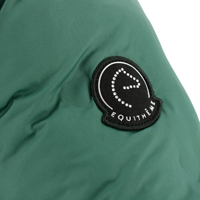 Equithème - Steppjacke Langarm Damen Je T'aime EQ-Daria Entenblau