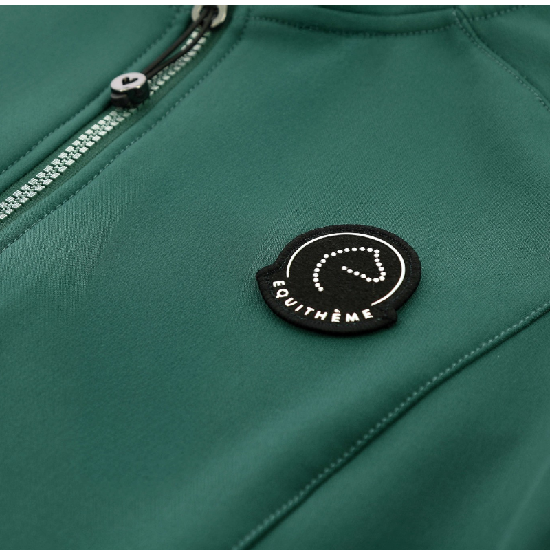Equithème - EK-Victoria Je T'aime Children's Long-Sleeve Softshell Jacket - Teal