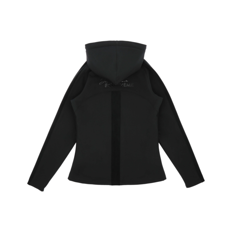 Equithème - Children’s long-sleeve Je T’aime EK-Victoria softshell jacket, black