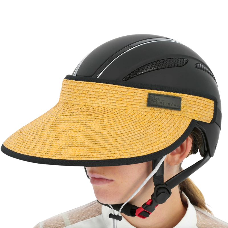 Equithème - ラフィア製ヘルメット用UVカットバイザー