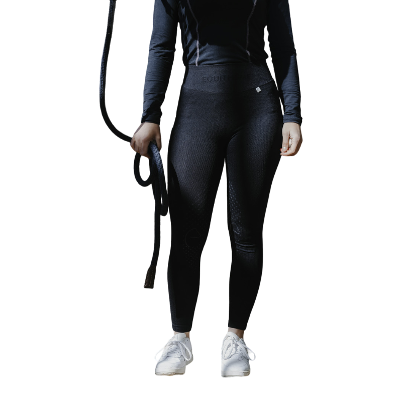 Equithème - Legging mujer Acacia negro | - Ohlala