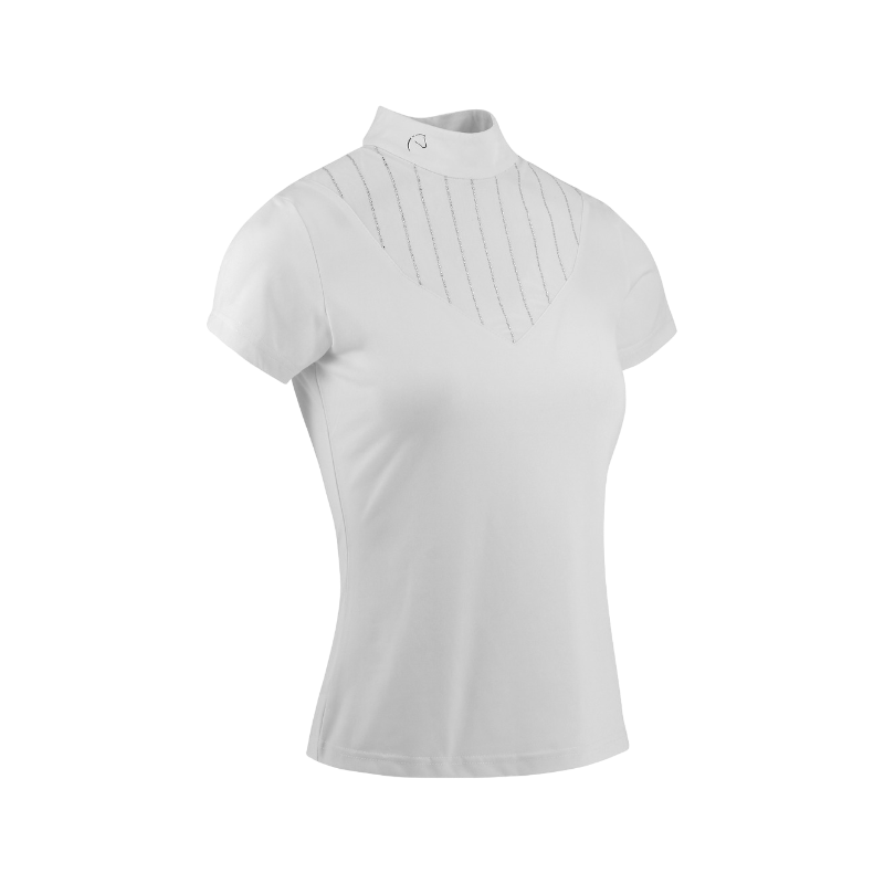 Equithème - Women's Funza White Short-Sleeve Competition Polo | - Ohlala