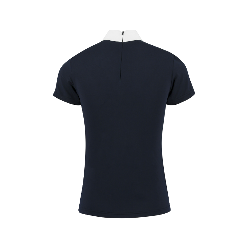 Equithème - Funza navy women's short-sleeve competition polo | - Ohlala