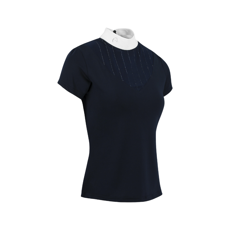 Equithème - Women's Funza Navy Short Sleeve Competition Polo | - Ohlala