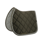 Equithème - Tapis de selle Classic marron foncé | - Ohlala