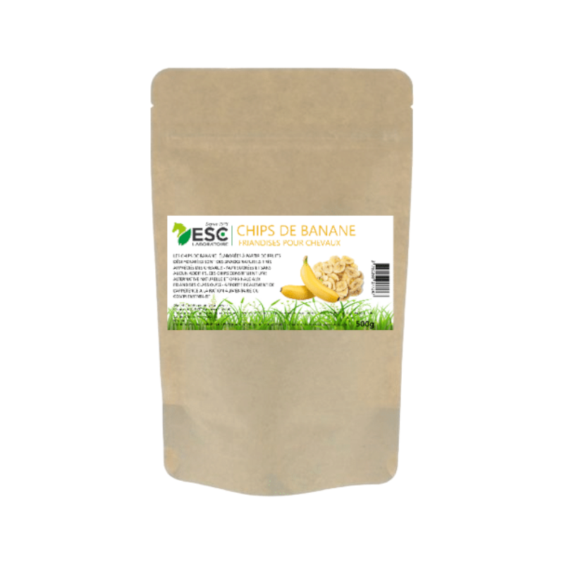 ESC Laboratoire - Zuckerfreie natürliche Pferdeleckerlis Bananenchips | - Ohlala