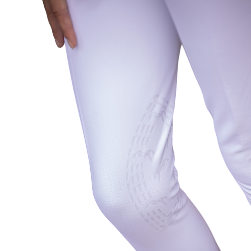 Eden by Pénélope - Girls' Élégance White Riding Breeches | - Ohlala