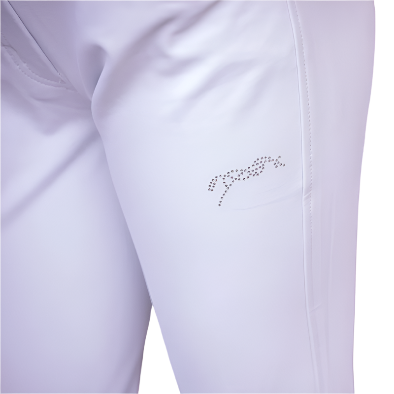 Eden by Pénélope - Girls' Élégance white riding breeches | - Ohlala