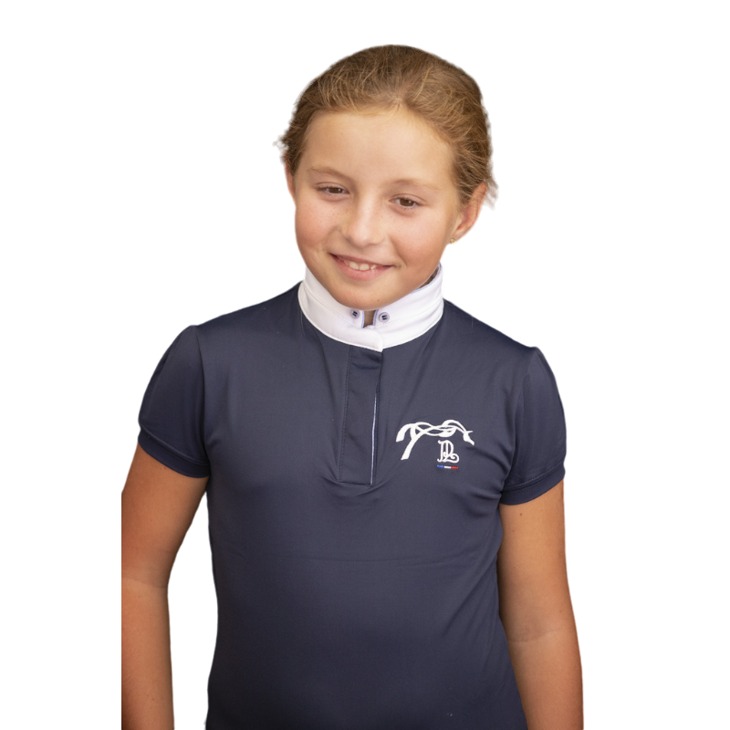 Eden by Pénélope - Madrid short-sleeve children's polo navy | - Ohlala