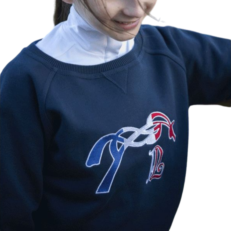 Eden by Pénélope - Children's sweatshirt Chloé navy | - Ohlala