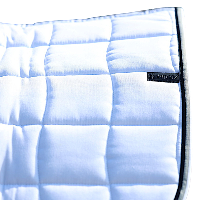 Bucas - Emerald White/Stripe Saddle Pad