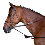 Riding World - Rubber training reins havana | - Ohlala