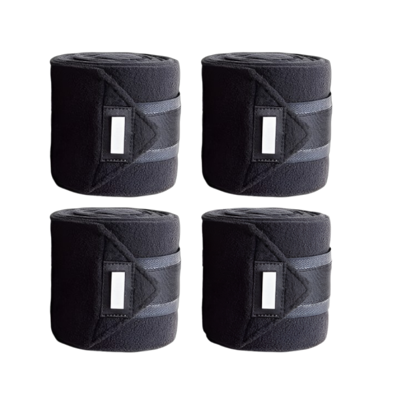Equestrian Stockholm - Bandes de Polo Black Edition (x4) | - Ohlala