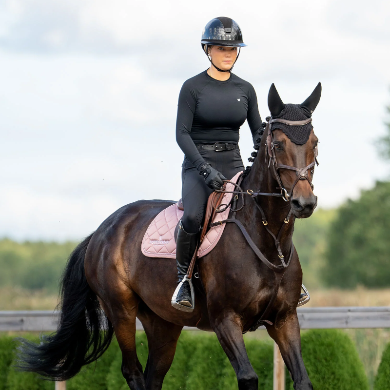 Equestrian Stockholm - ラインローズサドルパッド | - Ohlala