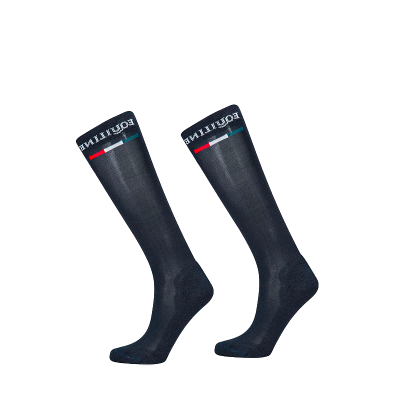 Equiline - Chaussettes d'équitation marine (x1) | - Ohlala
