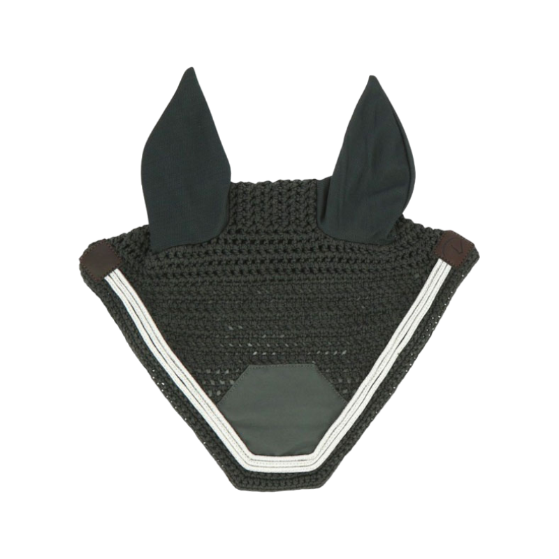 Equithème - Cuffia scacciamosconi Badge grigia | - Ohlala
