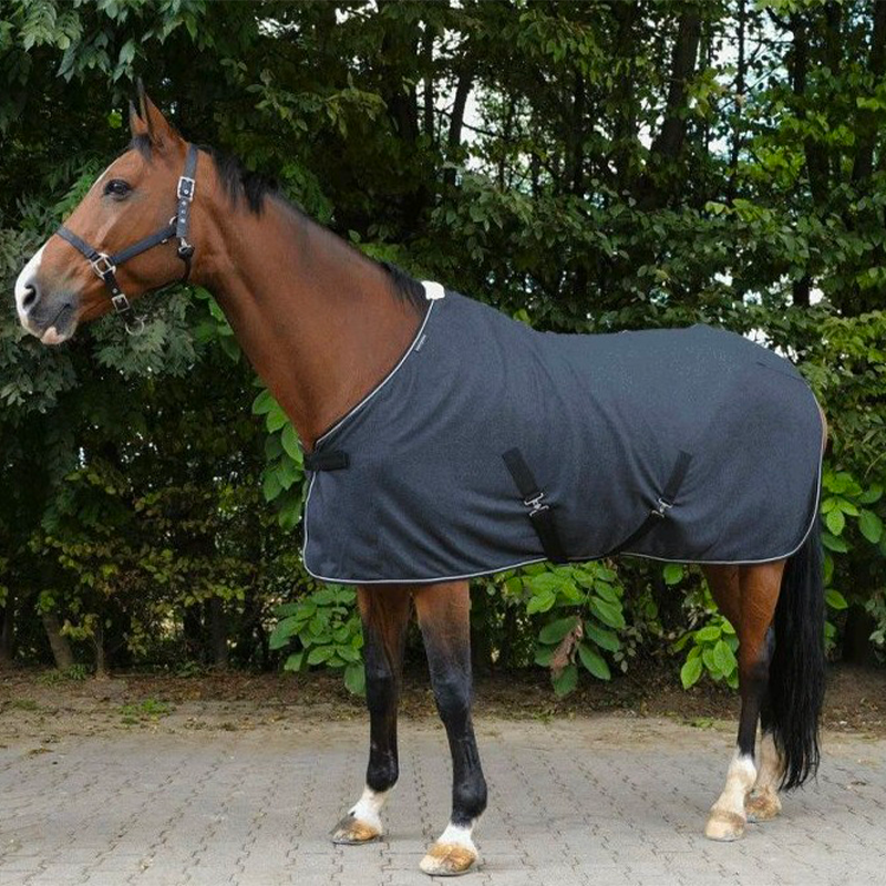 Equithème - Fleece rug grey marl 280g | - Ohlala