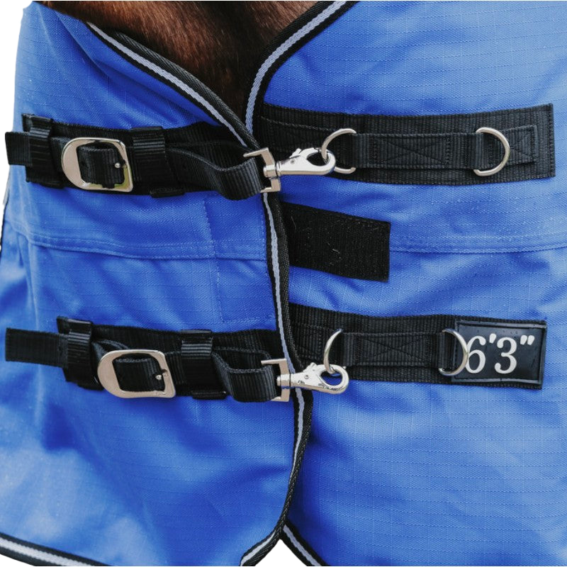 Equithème - Derka Tyrex Aisance 1200D High neck królewsko-niebieska 50g | - Ohlala
