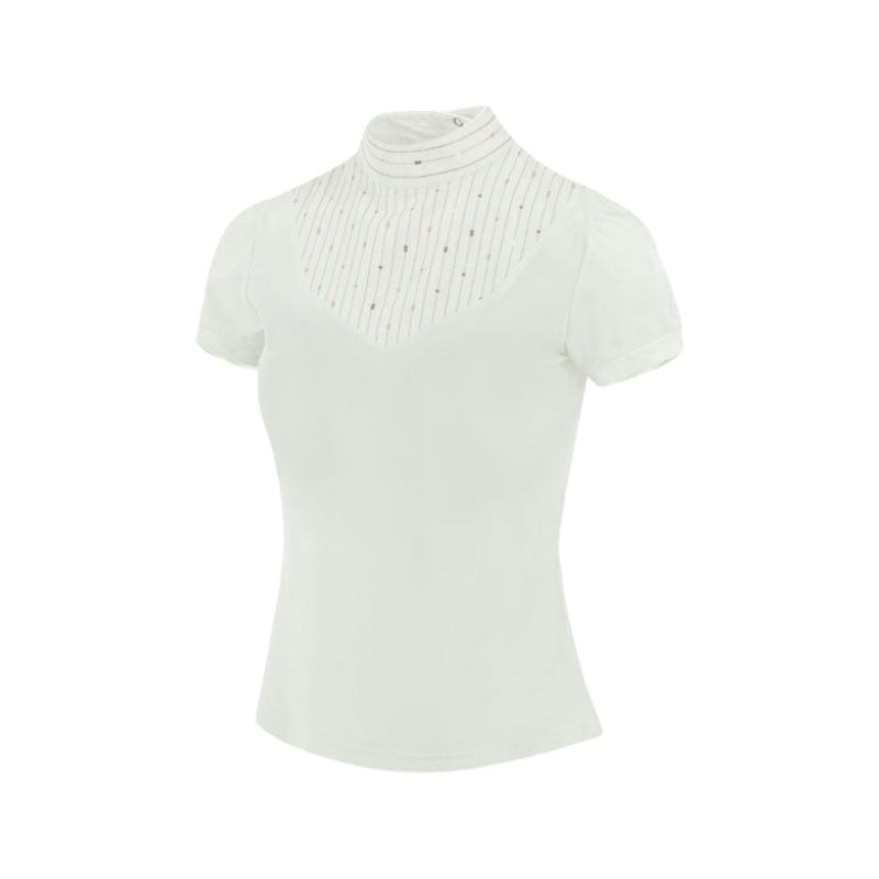 Equithème - Dames poloshirt korte mouwen Vilamoura wit | - Ohlala