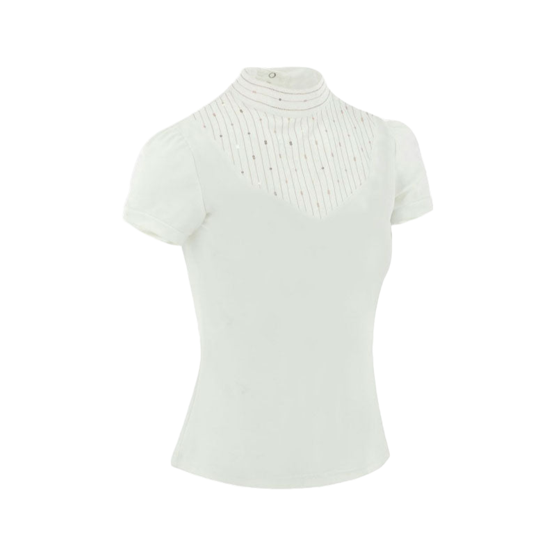 Equithème - Dames poloshirt korte mouwen Vilamoura wit | - Ohlala
