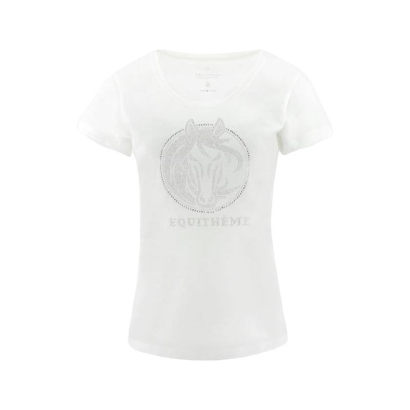 Equithème - Magali women's white t-shirt | - Ohlala