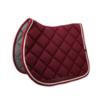 Equithème - Tapis de selle Classic bordeaux | - Ohlala