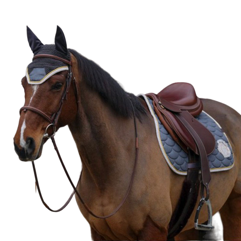Equithème - Zadeldek Denim grijs | - Ohlala