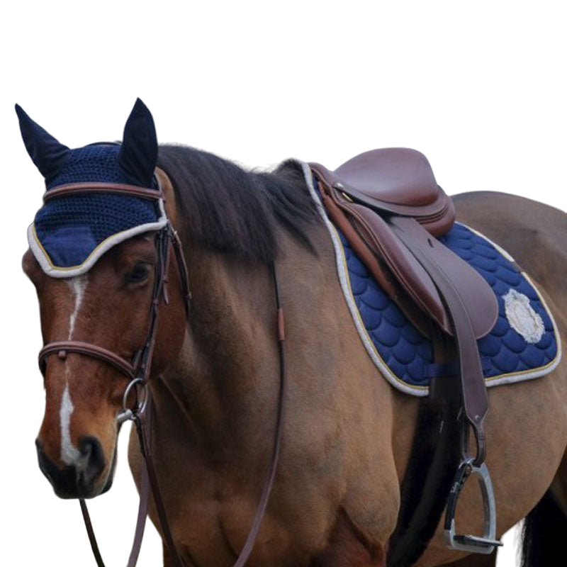 Equithème - Zadeldek Denim marineblauw | - Ohlala
