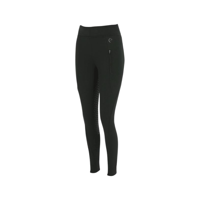 Equithème - Legging da equitazione donna softshell Dolomyt fondo silicone nero | - Ohlala