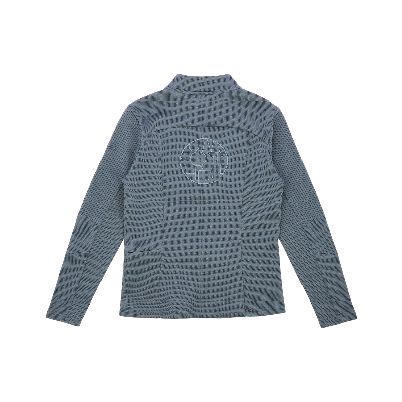 Equithème - Baselayer lange mouwen dames Originals Emily blauw/grijs | - Ohlala