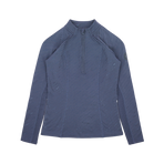 Equithème - Baselayer maniche lunghe donna Je t'aime Sabine blu/grigio | - Ohlala