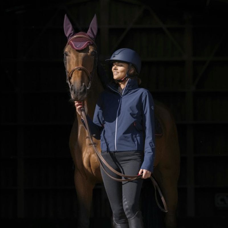 Equithème - Blouson femme Eva marine | - Ohlala