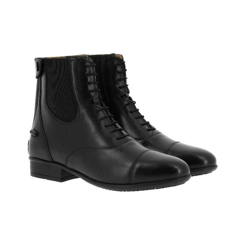 Equithème - Boots à zip et lacets Chic noir | - Ohlala