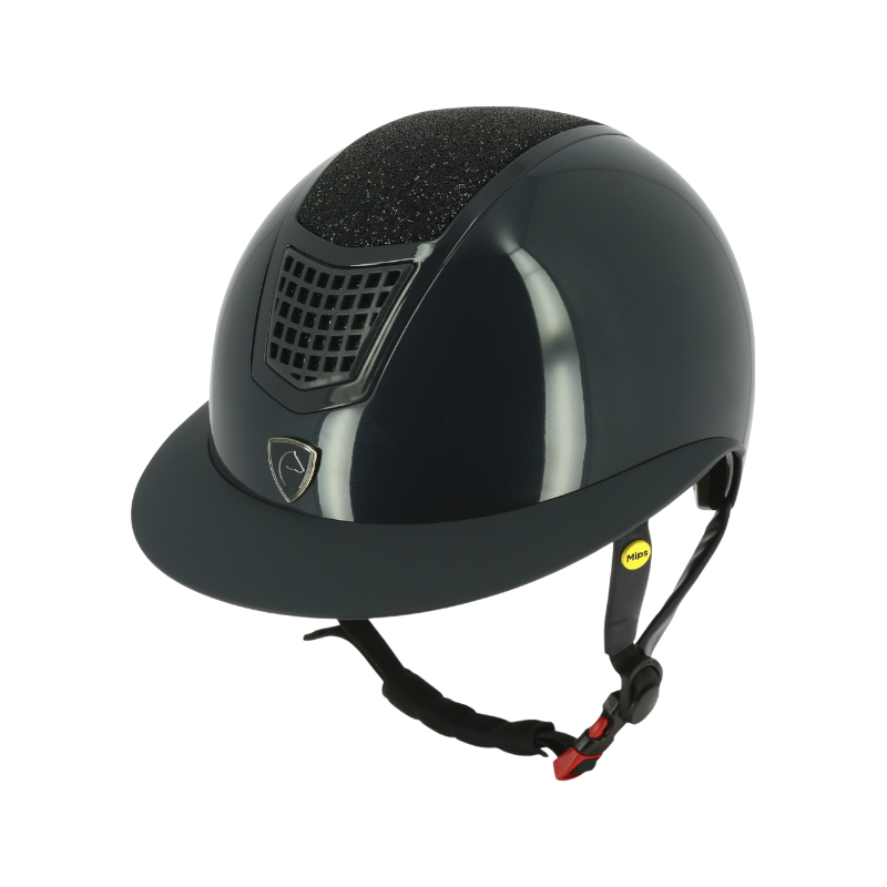Equithème - Airy LM helm glanzend blauw | - Ohlala