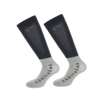 Equithème - Chaussettes d'équitation Compet marine (x2) | - Ohlala