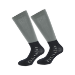 Equithème - Chaussettes d'équitation Compet gris (x2) | - Ohlala