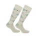 Equithème - Chaussettes Girly beige/ celadon (x1) | - Ohlala