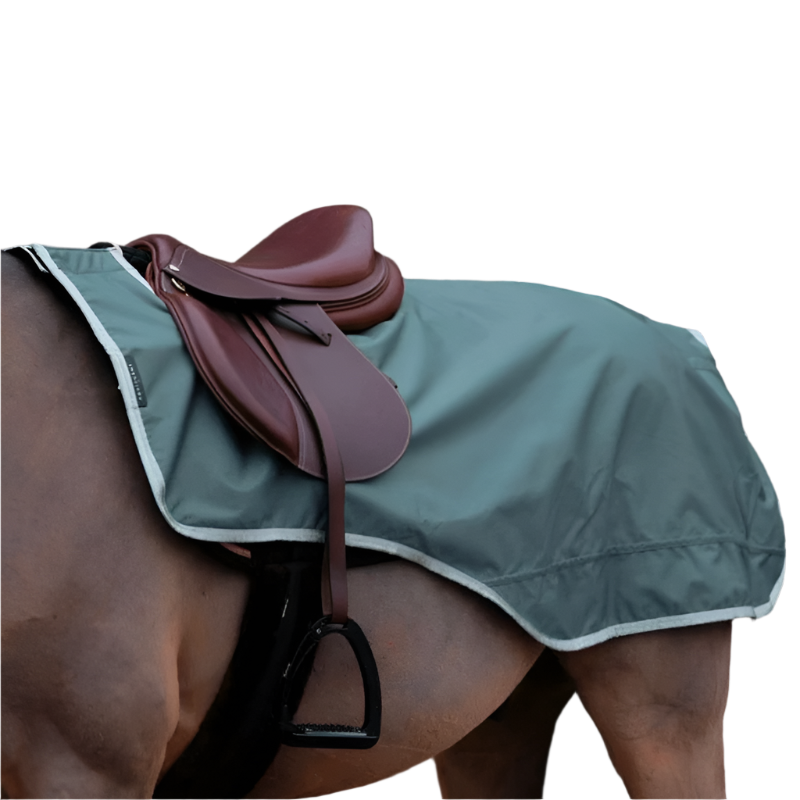 Equithème - Couvre-reins Tyrex 600D recyclé vert 0g | - Ohlala
