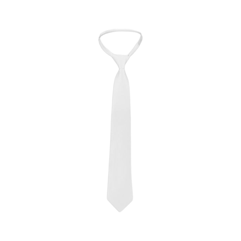 Equithème - Trevira honeycomb elastic tie white | - Ohlala